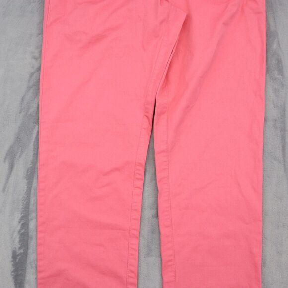 Tommy Hilfiger Pants Mens XS Pink Flat Front Straight Drawstring Pocket Casual - Picture 13 of 16